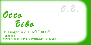 otto bibo business card